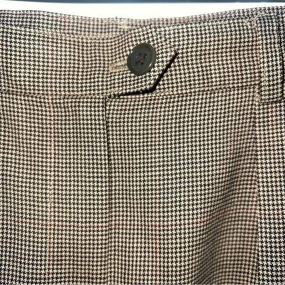Women Vtg Wool Ralph Lauren High Rise Pleated Trouser Pants Size 6 Herringbone - Picture 3 of 9